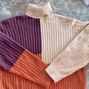 A.N.A sz large roomy soft turtle neck sweater